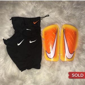 Soccer shin guards and sleeves